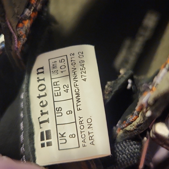 TRETORN Men's Highlander Vinter Hiking Boot Size 9 - Picture 9 of 9